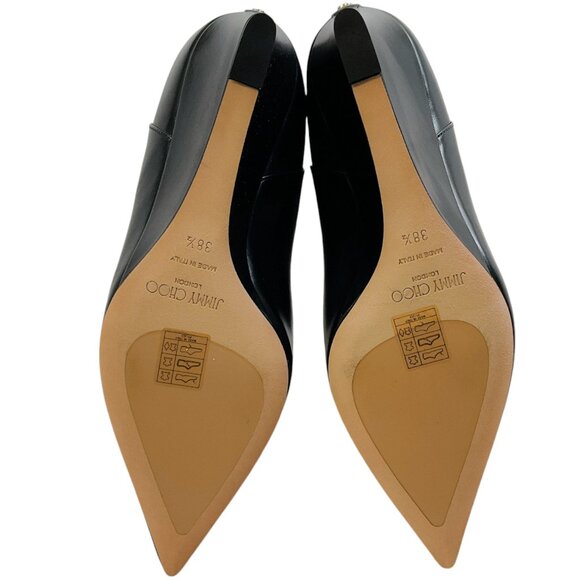 Jimmy Choo Black Leather Blake Wedge Boots - Picture 8 of 8